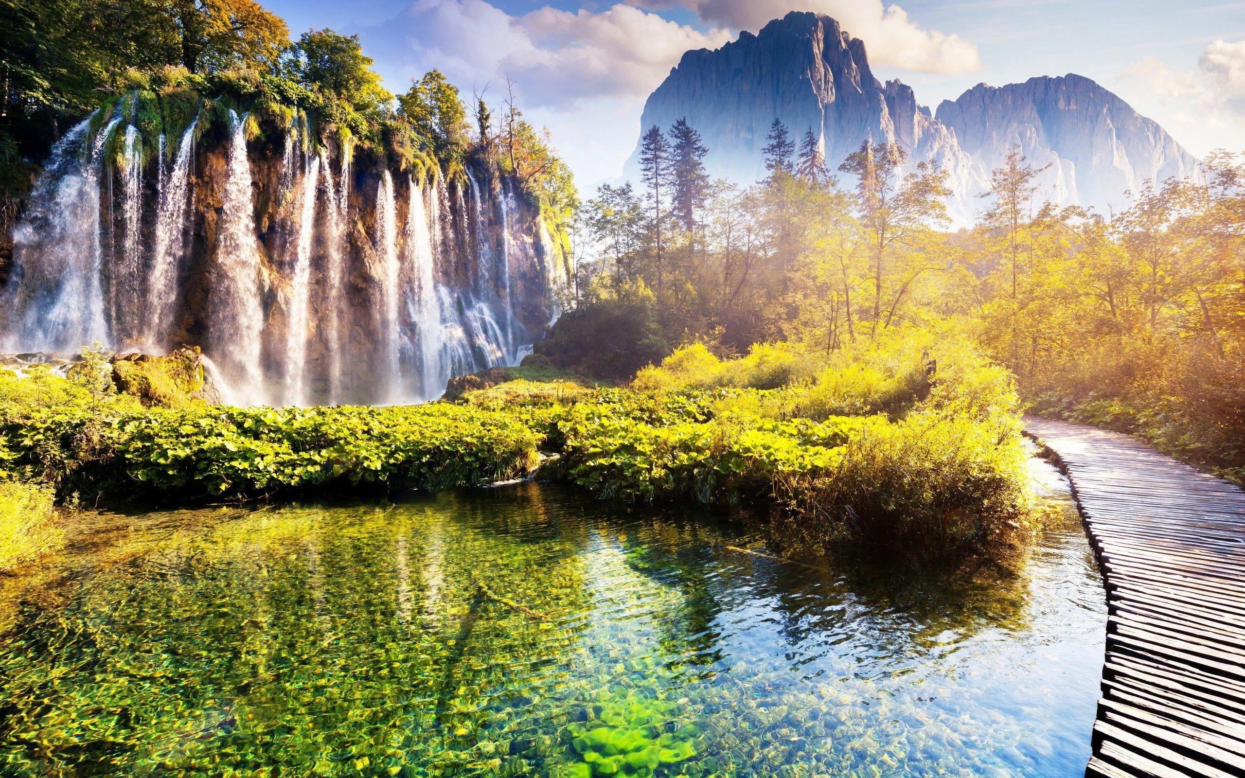 Plitvice Lakes National Park Croatia Wallpaper HD For Desktop
