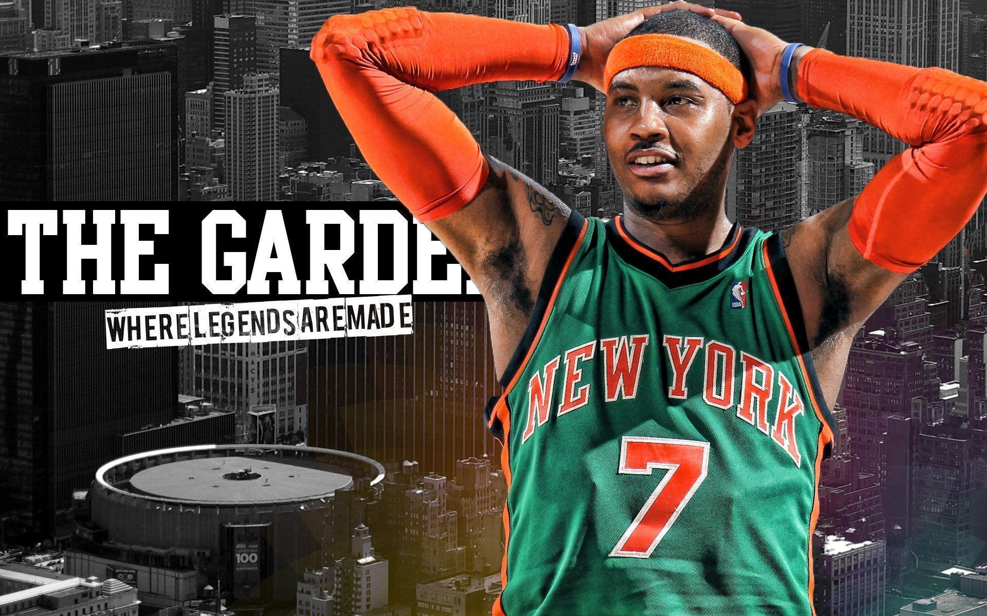 HD Carmelo Anthony New York Knicks Background