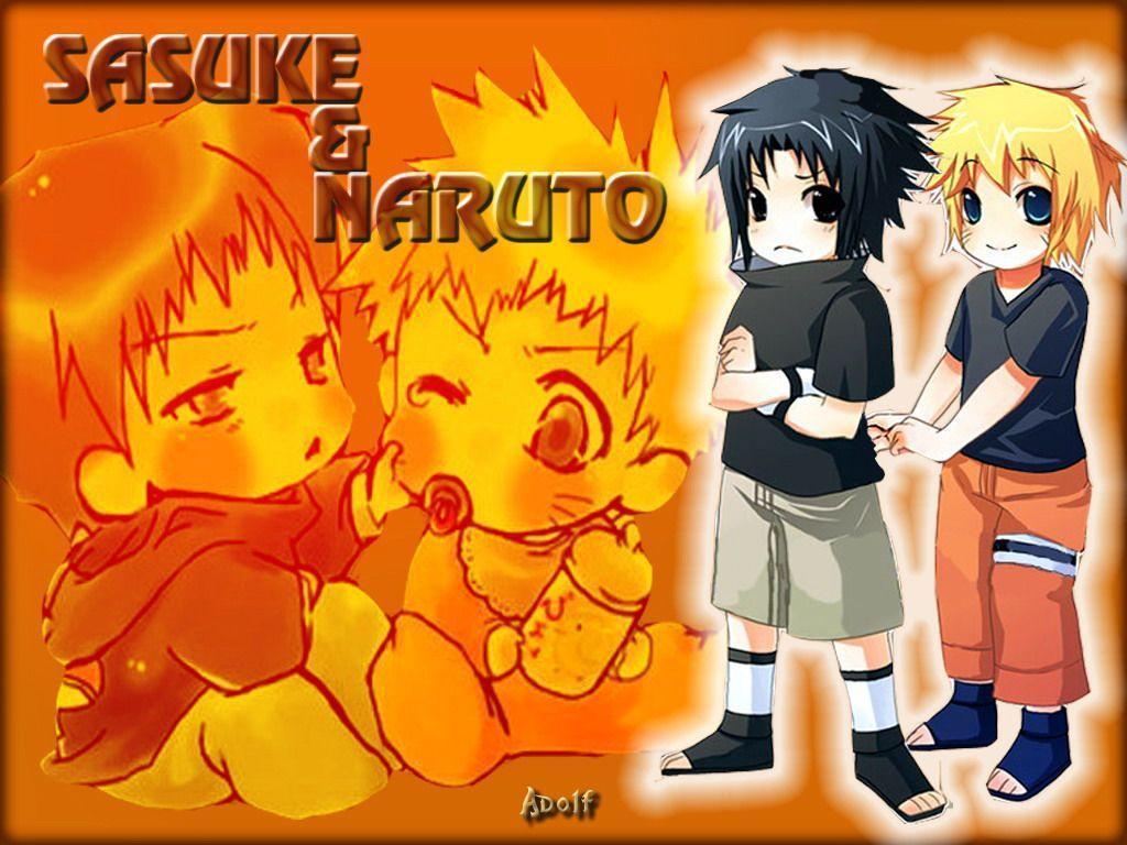 narutoand naruto. Sasuke and Naruto chibi / Naruto Wallpaper
