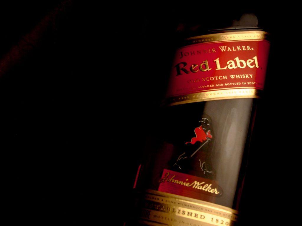 Red Label. Foto da garrafa. Clério
