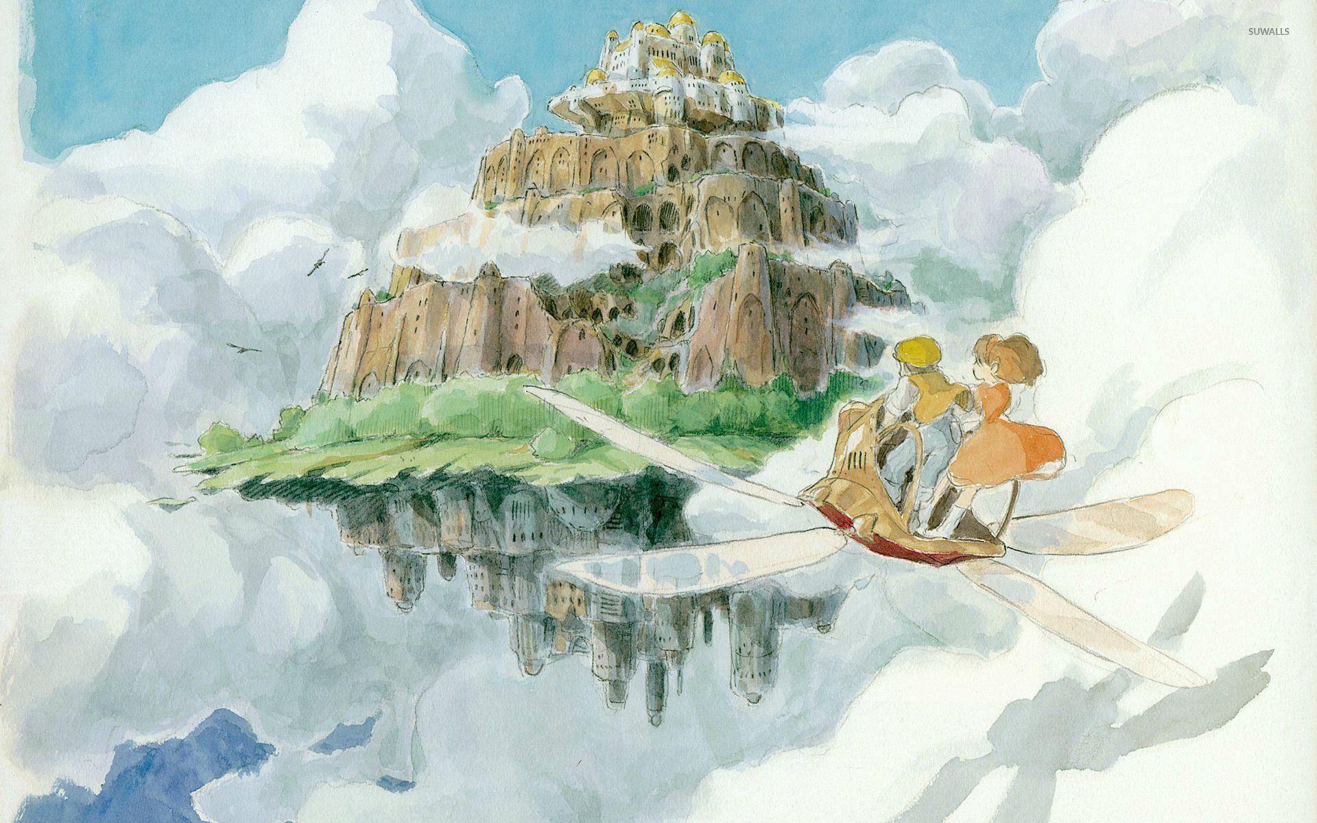 Sheeta and Pazu in Castle in the Sky wallpaper wallpaper
