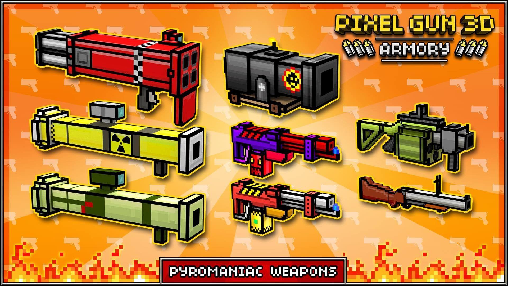 pixel gun 3d guns