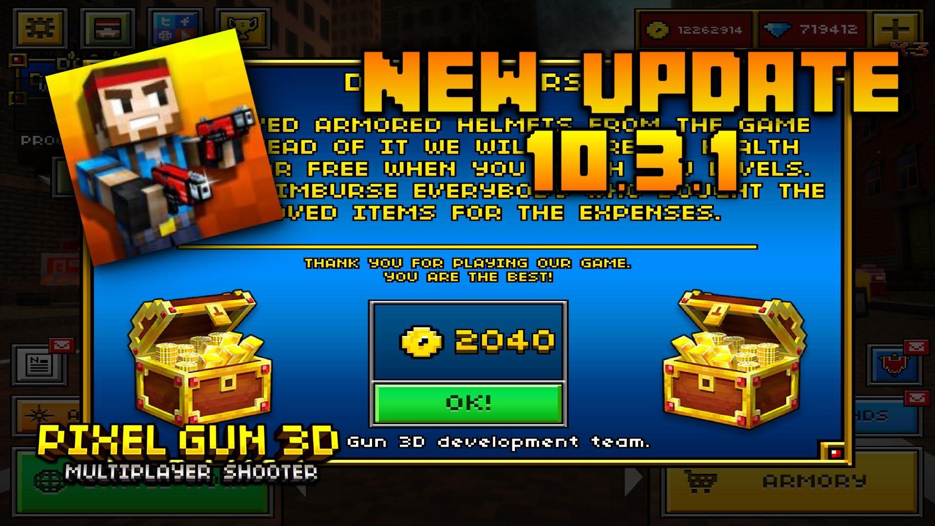 Pixel Gun 3D New Update 2016: 10.3.1 Update Overview! + Buying All