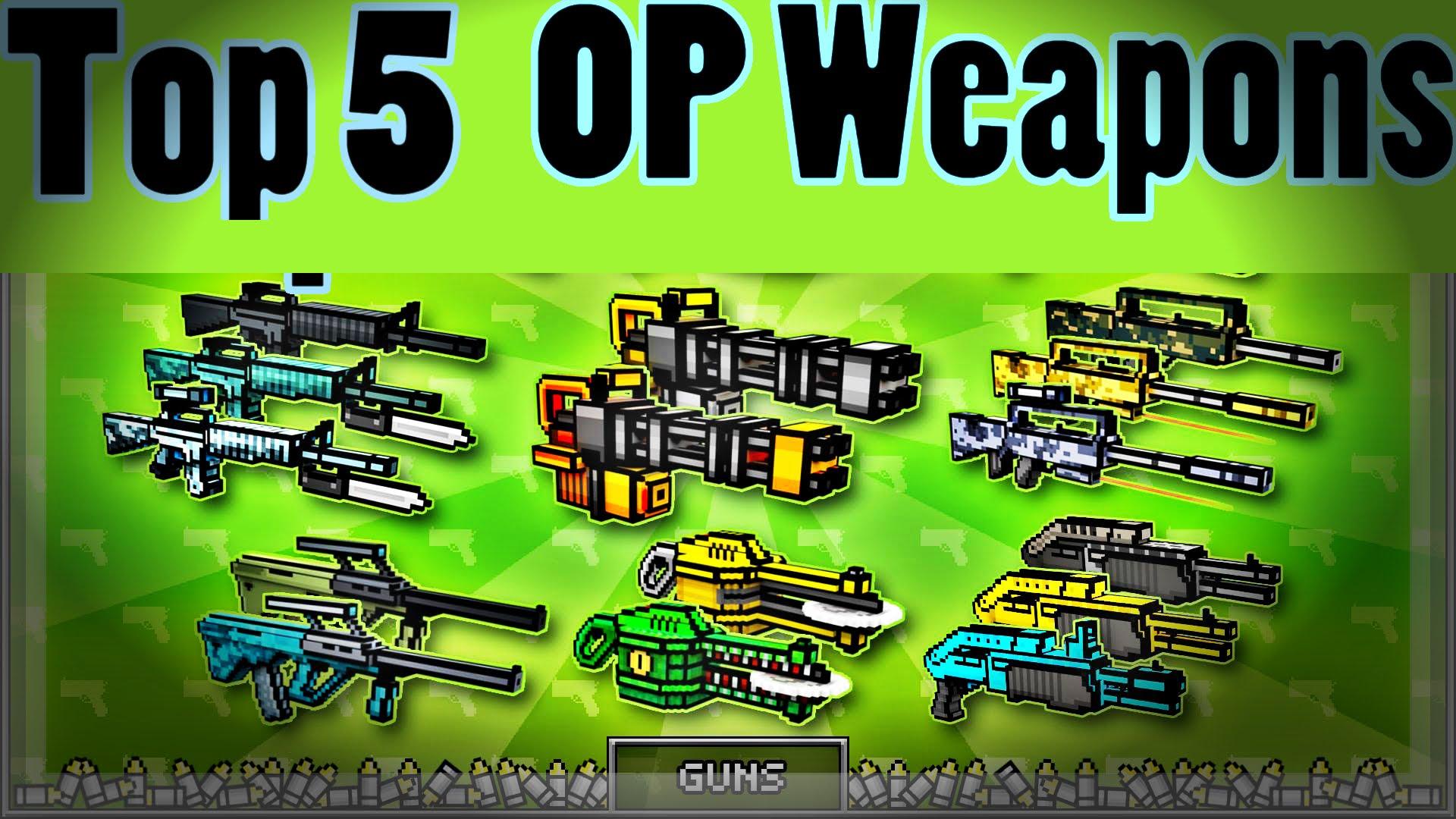 Pixel Gun 3D: most OP (strongest) weapons in the game