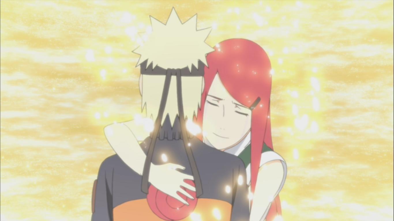 Minato and Kushina save Naruto