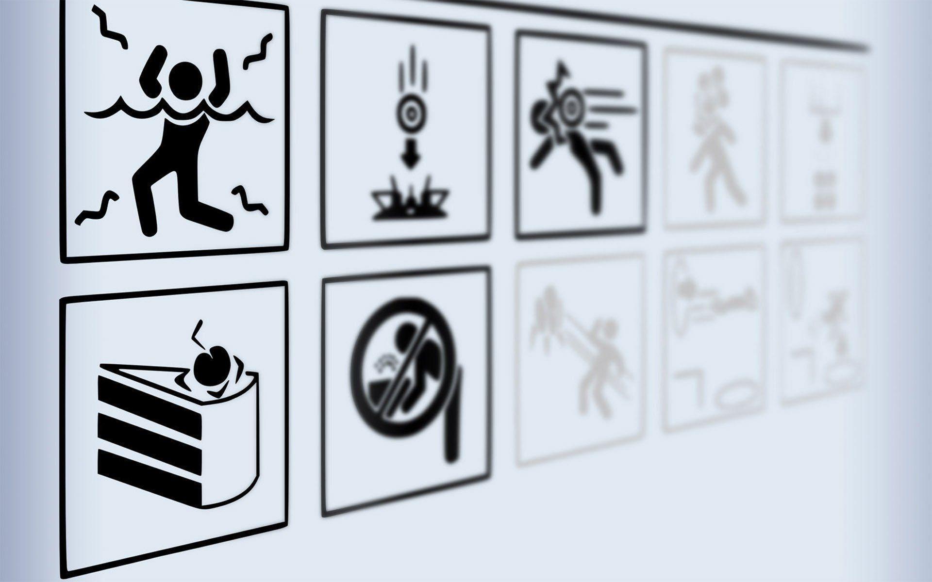Portal Signs Wallpaper