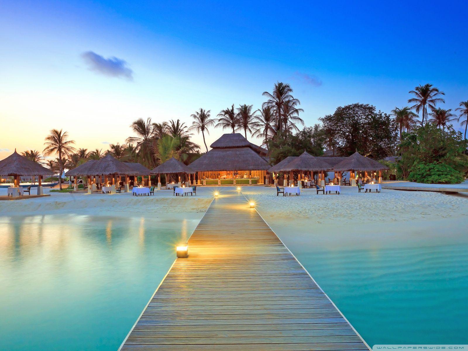 Maldive Islands Resort HD desktop wallpaper, Widescreen, High