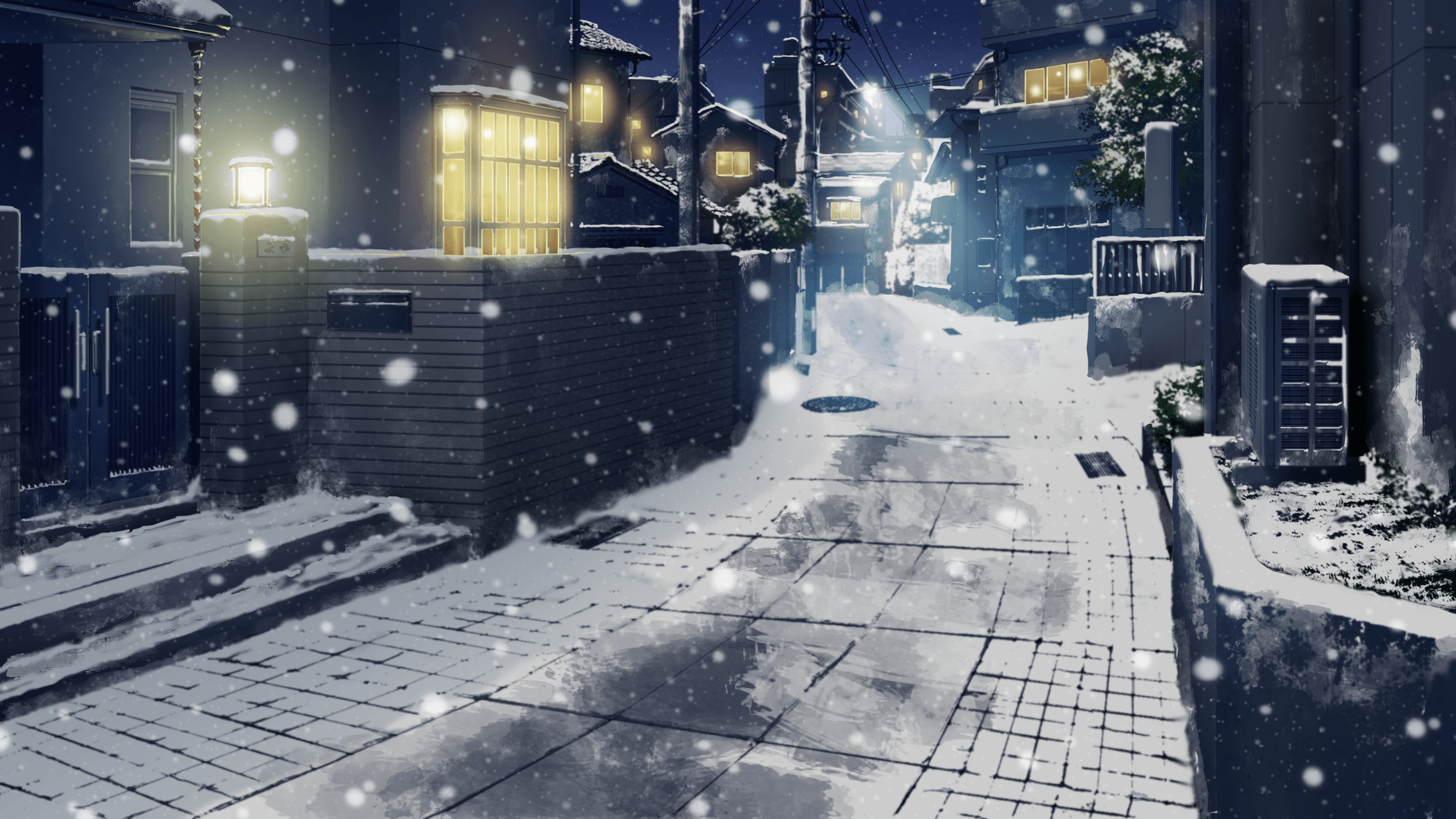 snow, Night, City, Japan Wallpaper HD / Desktop and Mobile