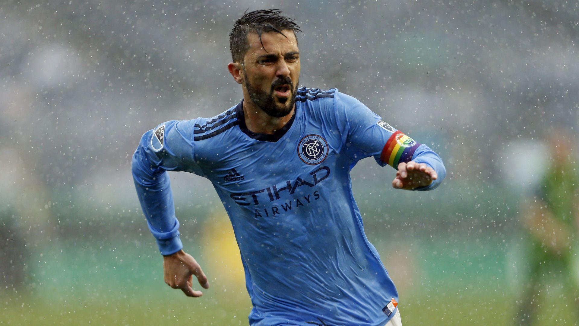 Villa shines in the rain with double to reach 50 goals in MLS