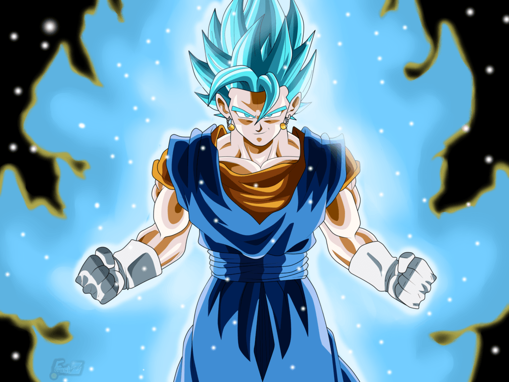 Vegetto Super Saiyan Blue Kamehameha!