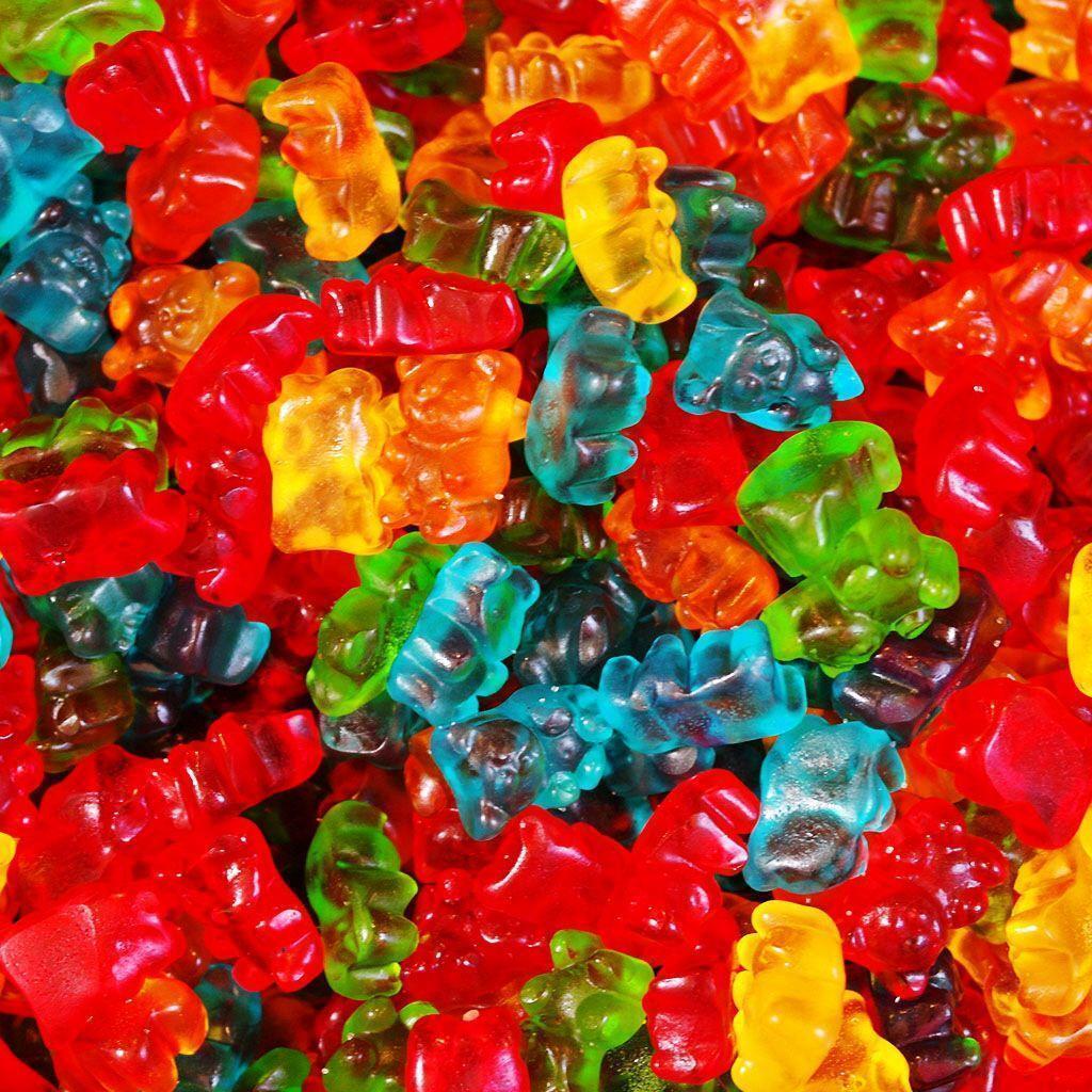 Yummy piles of gummy bears:). Your sweet tooth