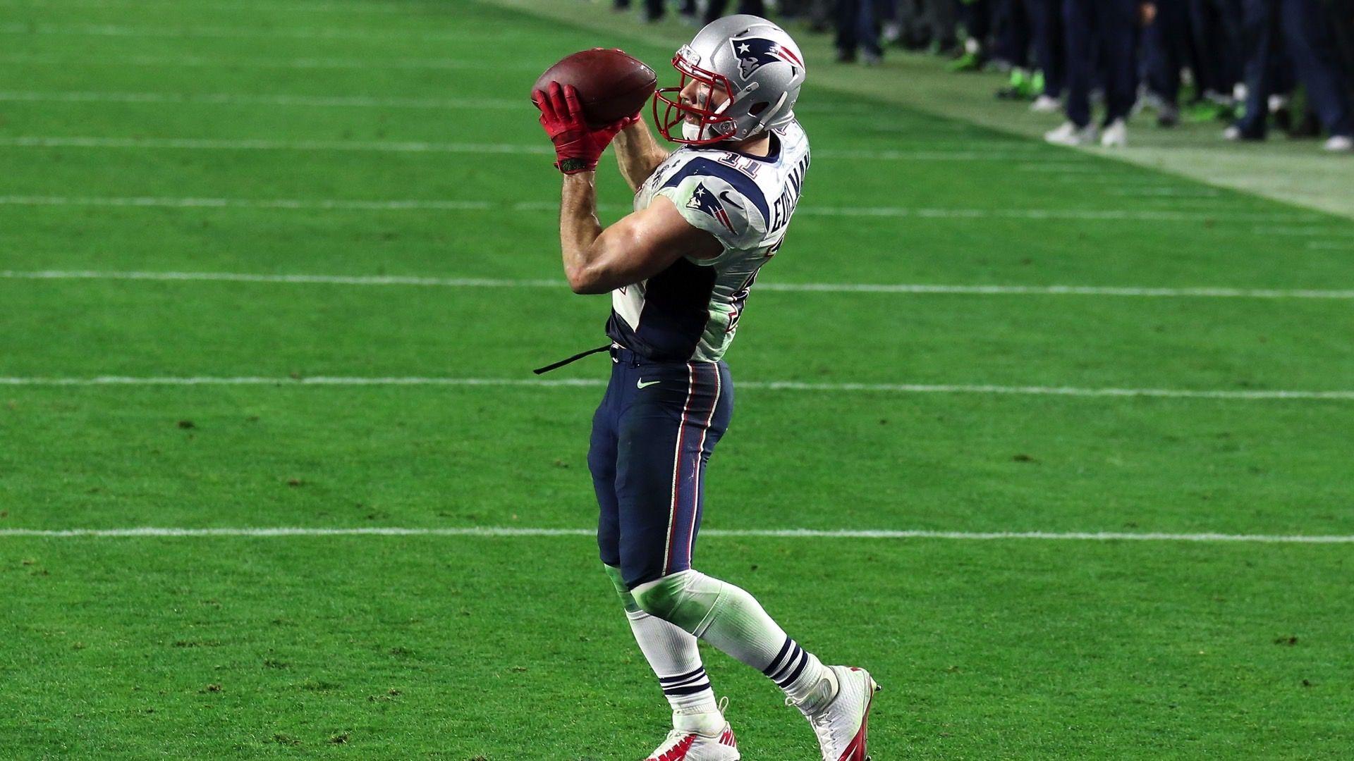 Julian Edelman Catches Go Ahead TD In Super Bowl XLIX. NFL