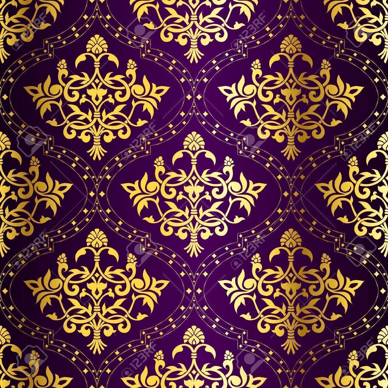 purple and gold chevron wallpaper