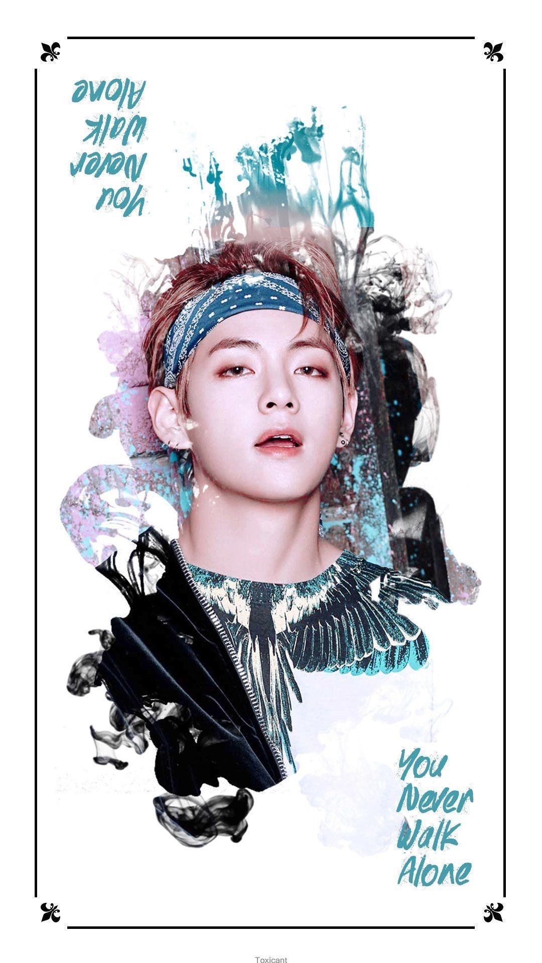 BTS V ( kim taehyung ) this would make a perfect wallpaper. kpop