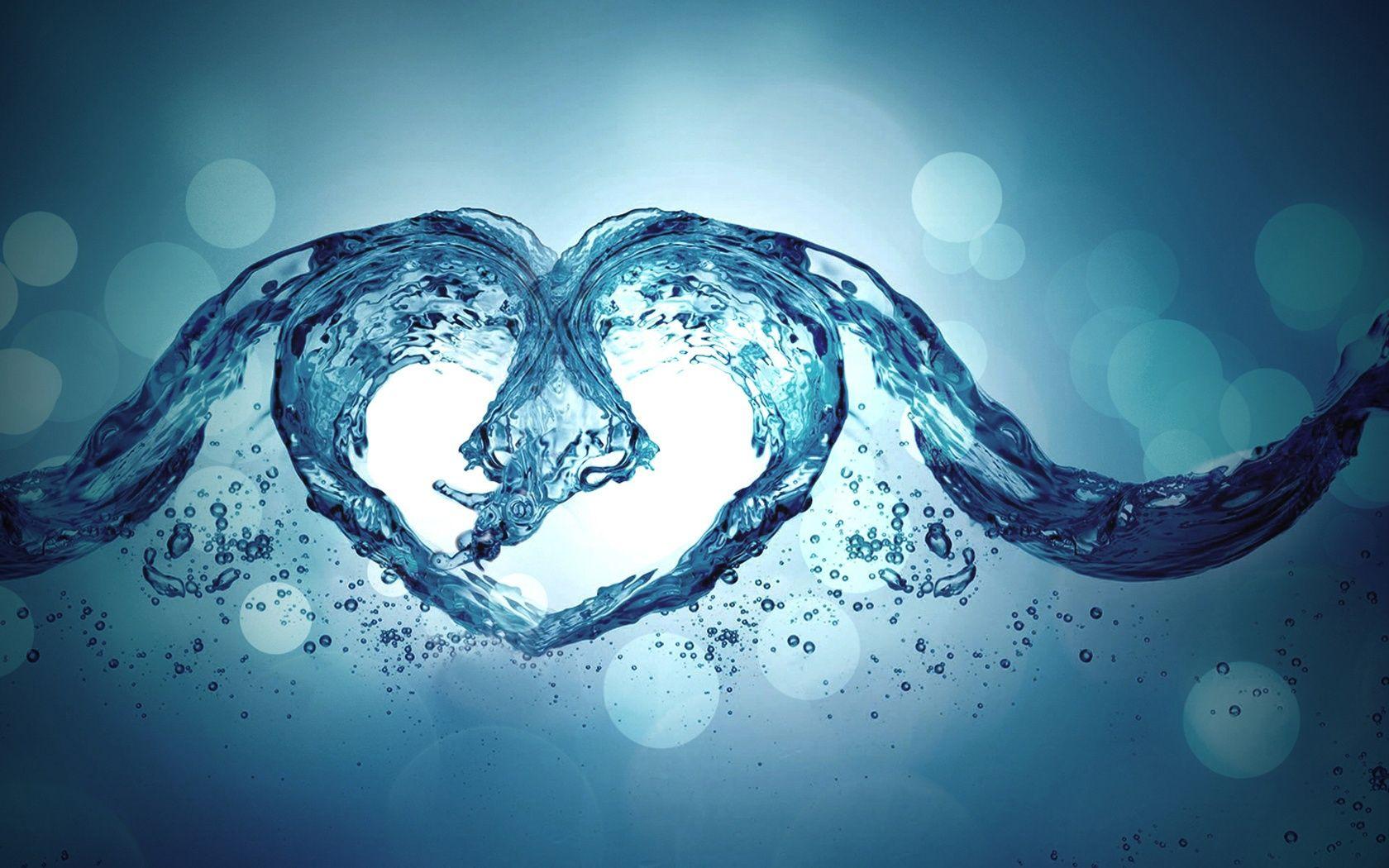 Love Water Heart. Live HD Wallpaper. HD wallpaper