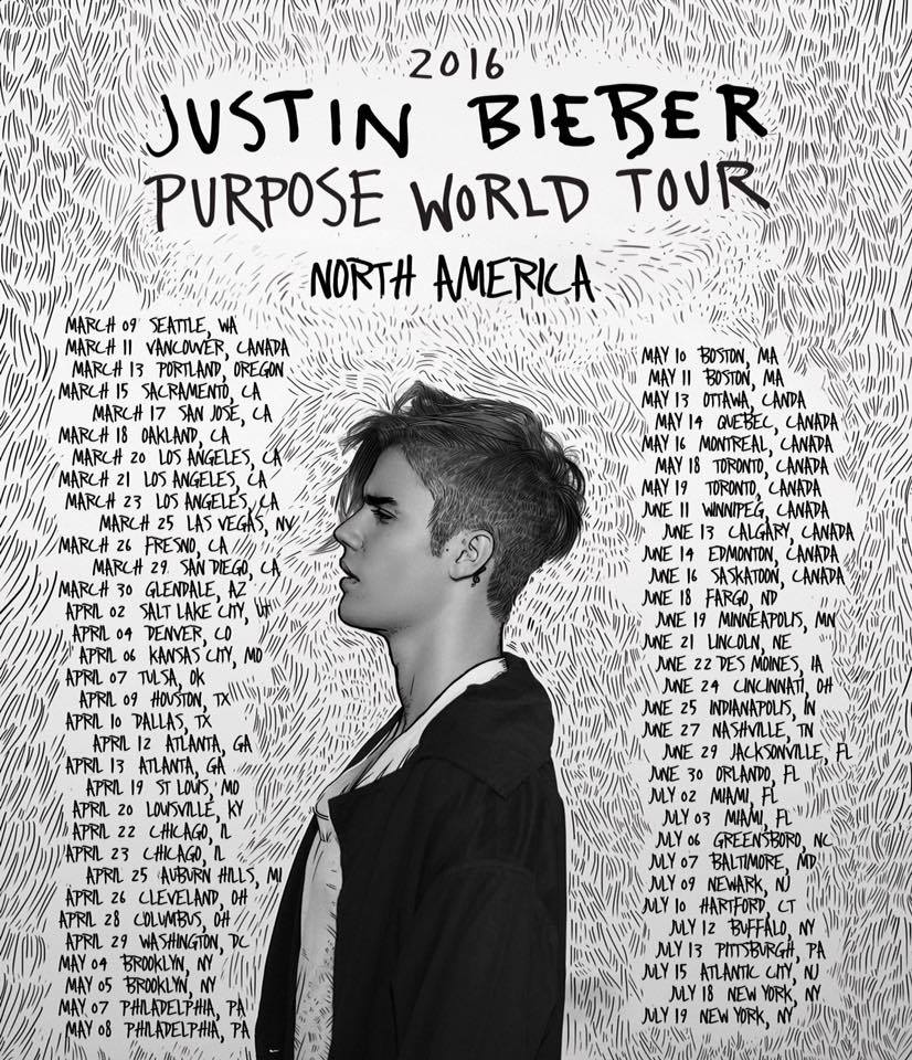 Justin Bieber Concert On 'purpose' Tour Dates. Wallpaper. Web