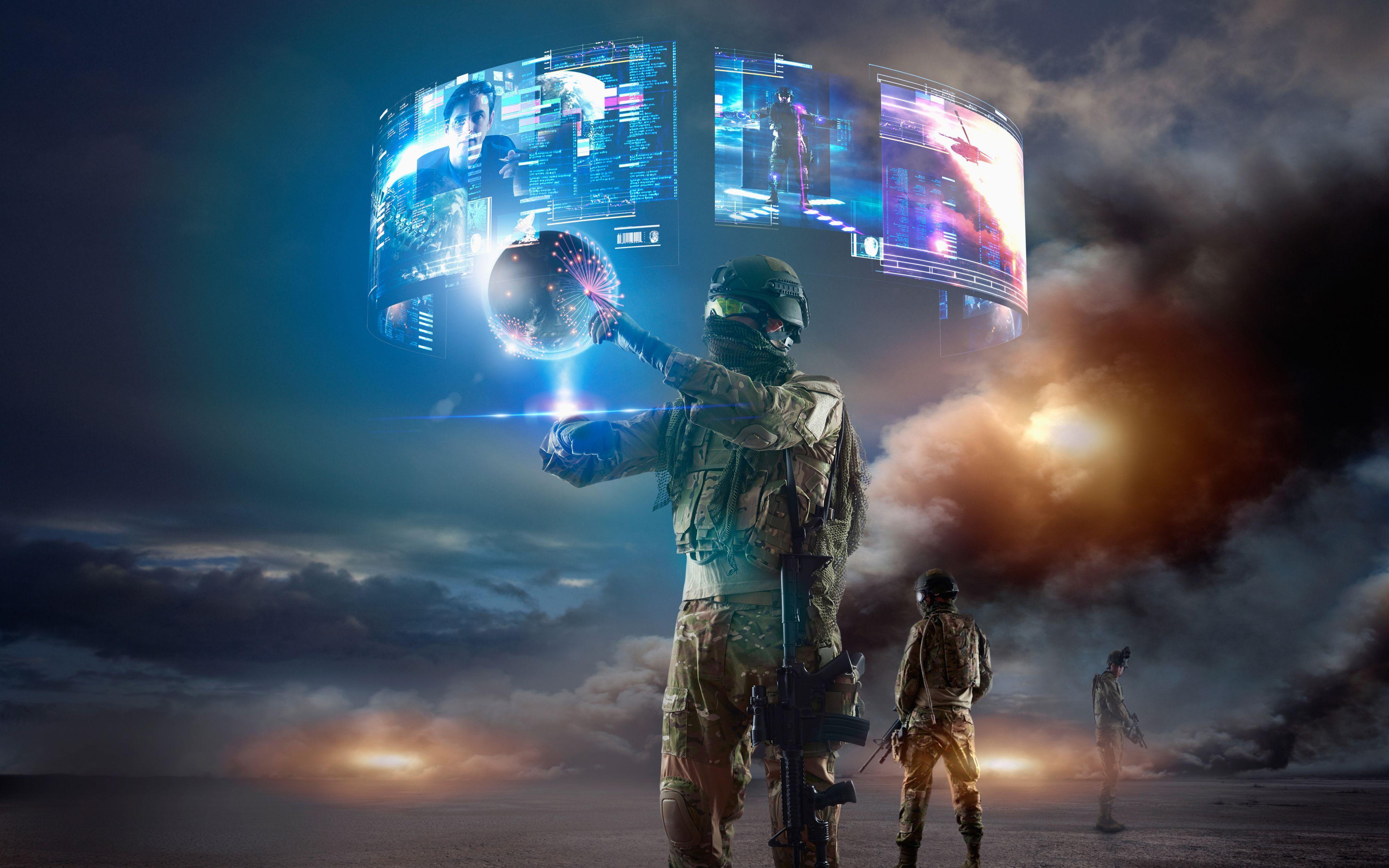 Virtual Reality VR Military 4K Wallpaper