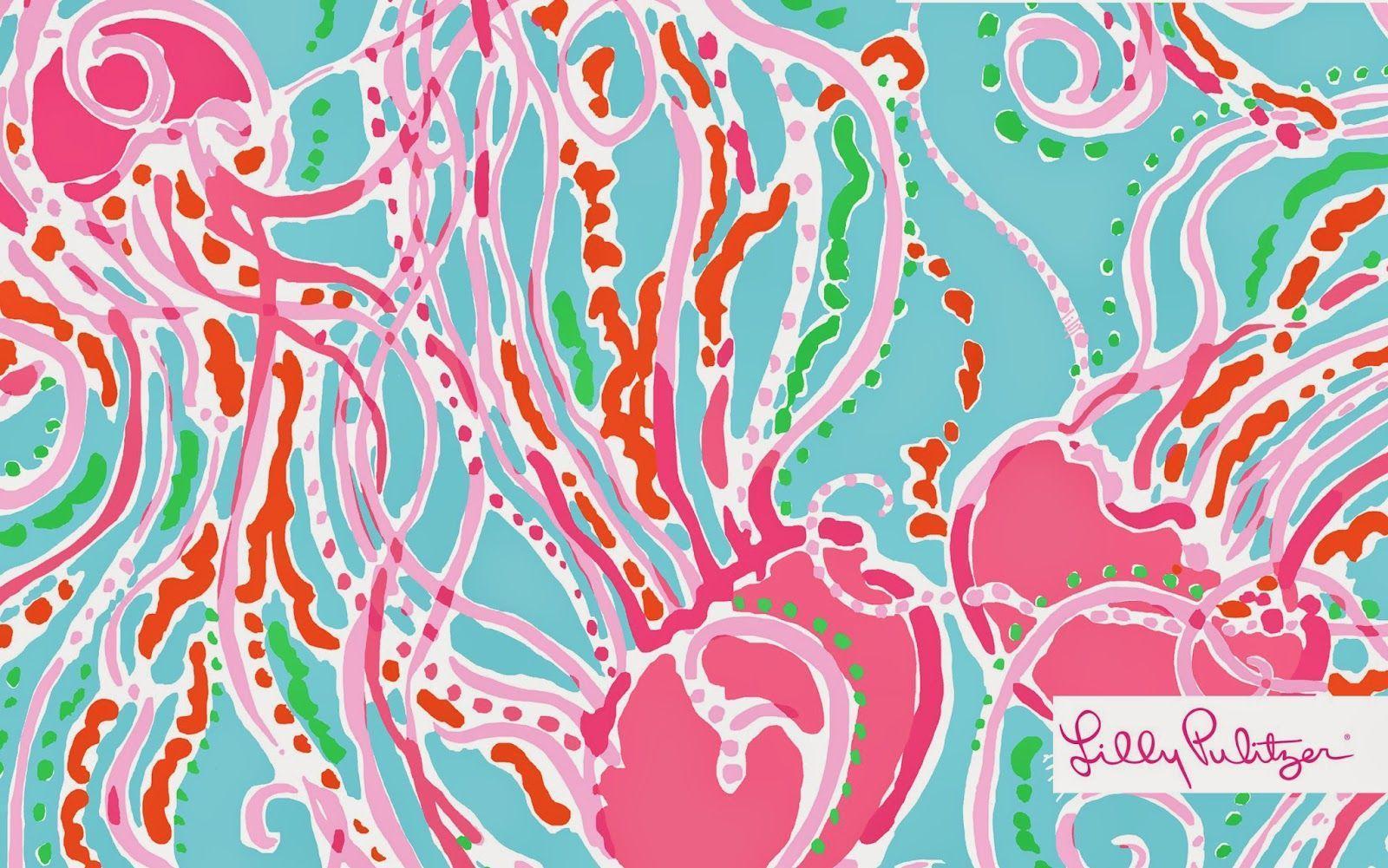 Download Pretty pink and green patterned Lilly Pulitzer Iphone Wallpaper |  Wallpapers.com