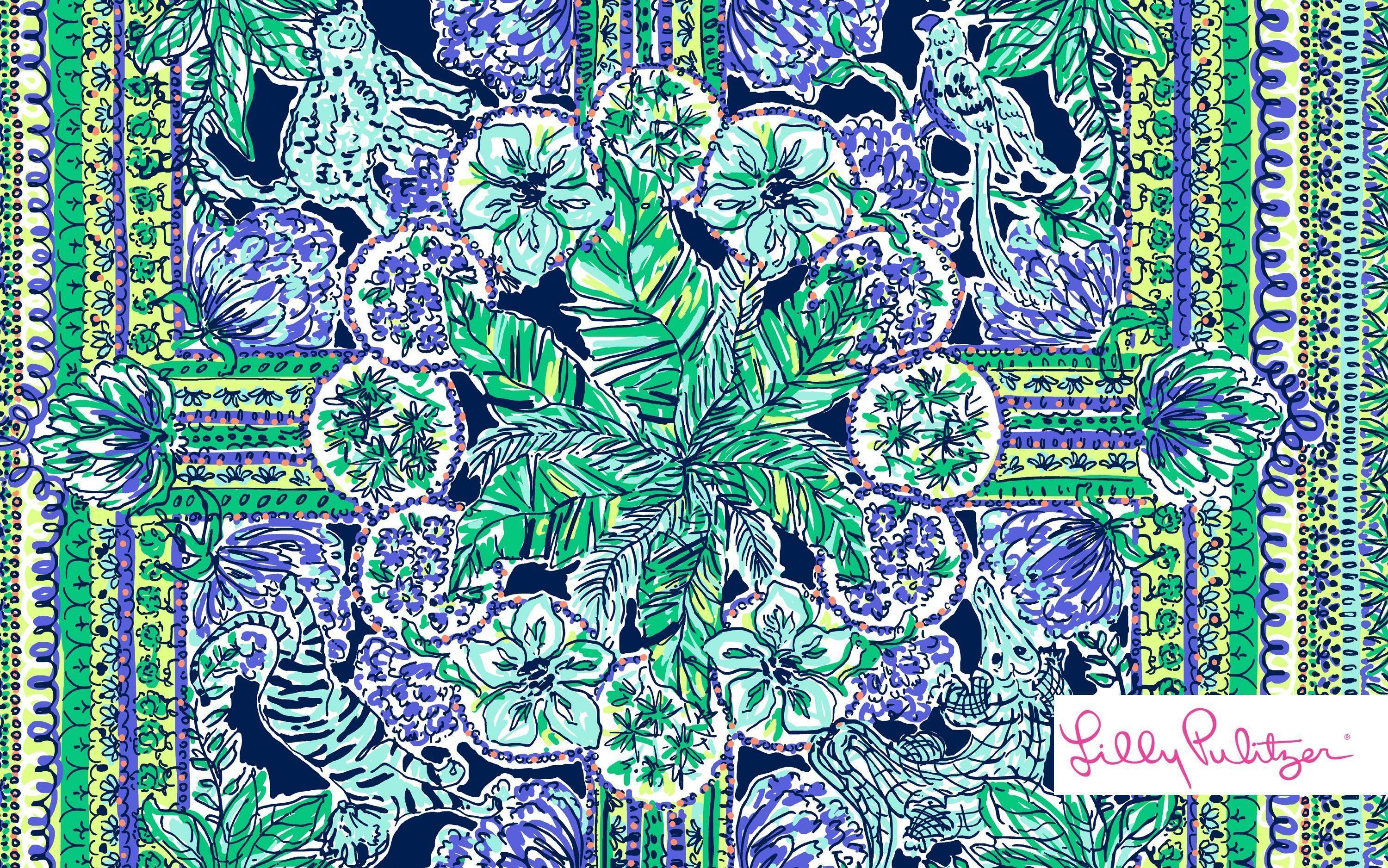 lilly pulitzer patterns for your desktop