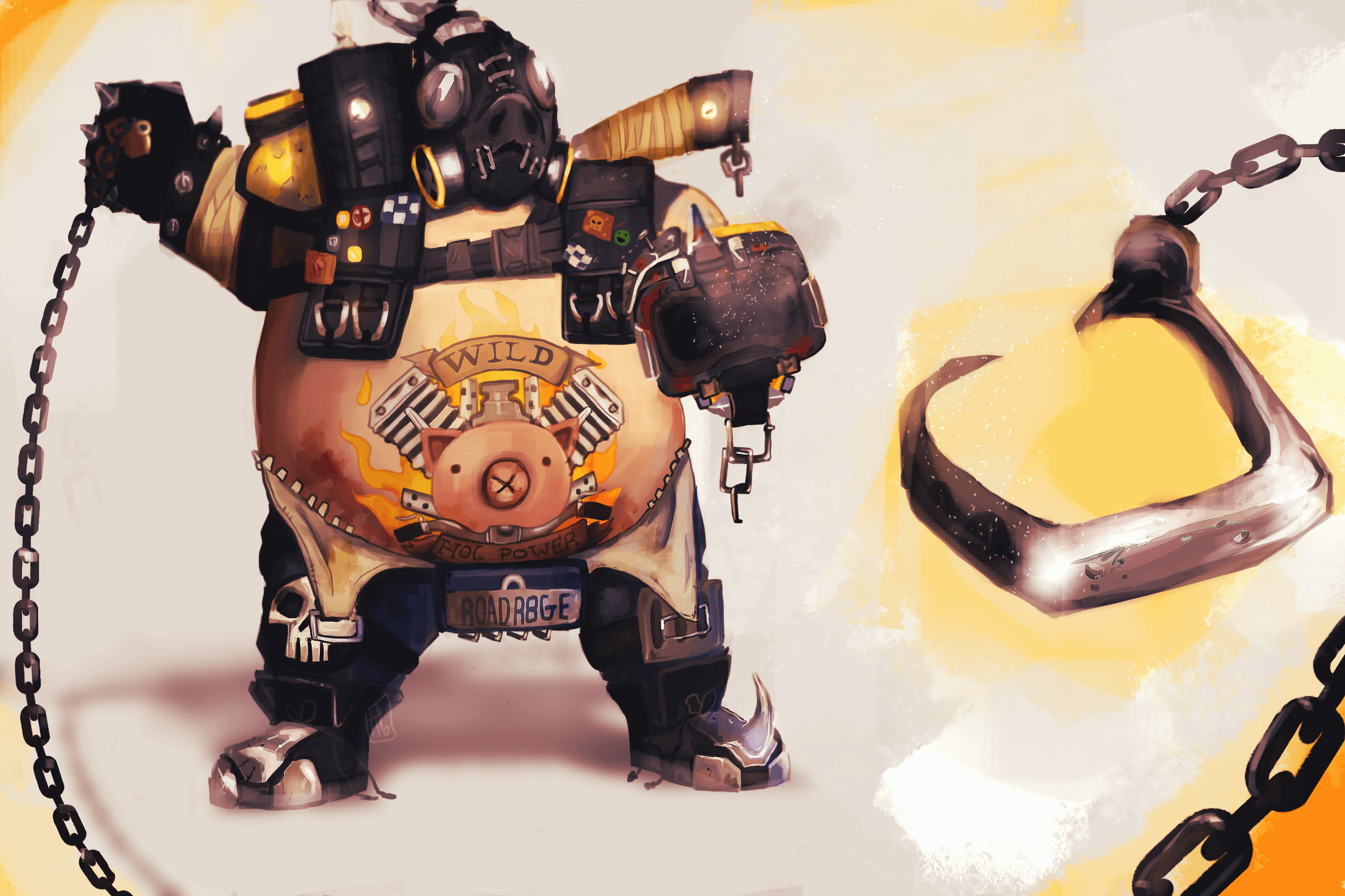 Roadhog (Overwatch) HD Wallpaper. Background