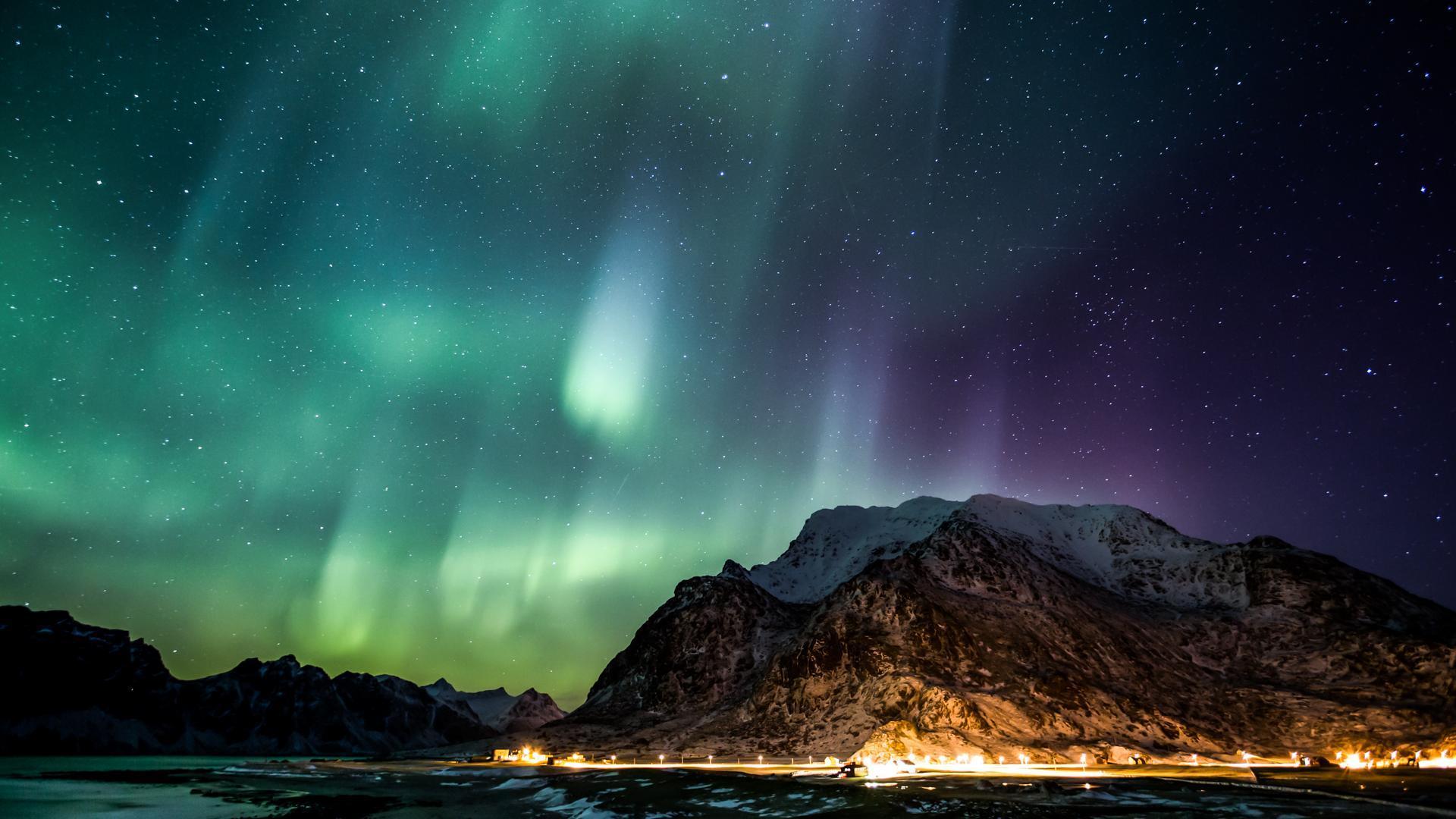 Viking Lights: Aurora over Lofoten Islands, Norway 1984x1323