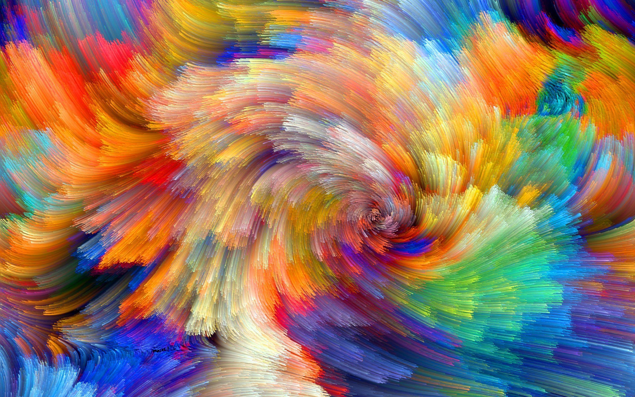 Rainbow Pattern Color Splash Background Wallpaper HD