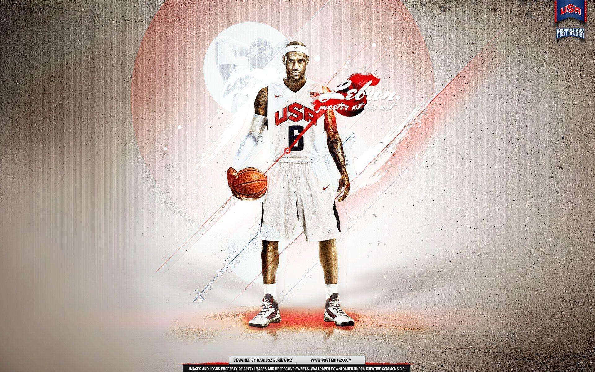 LeBron James 2012 Dream Team 1920×1200 Wallpaper. Basketball