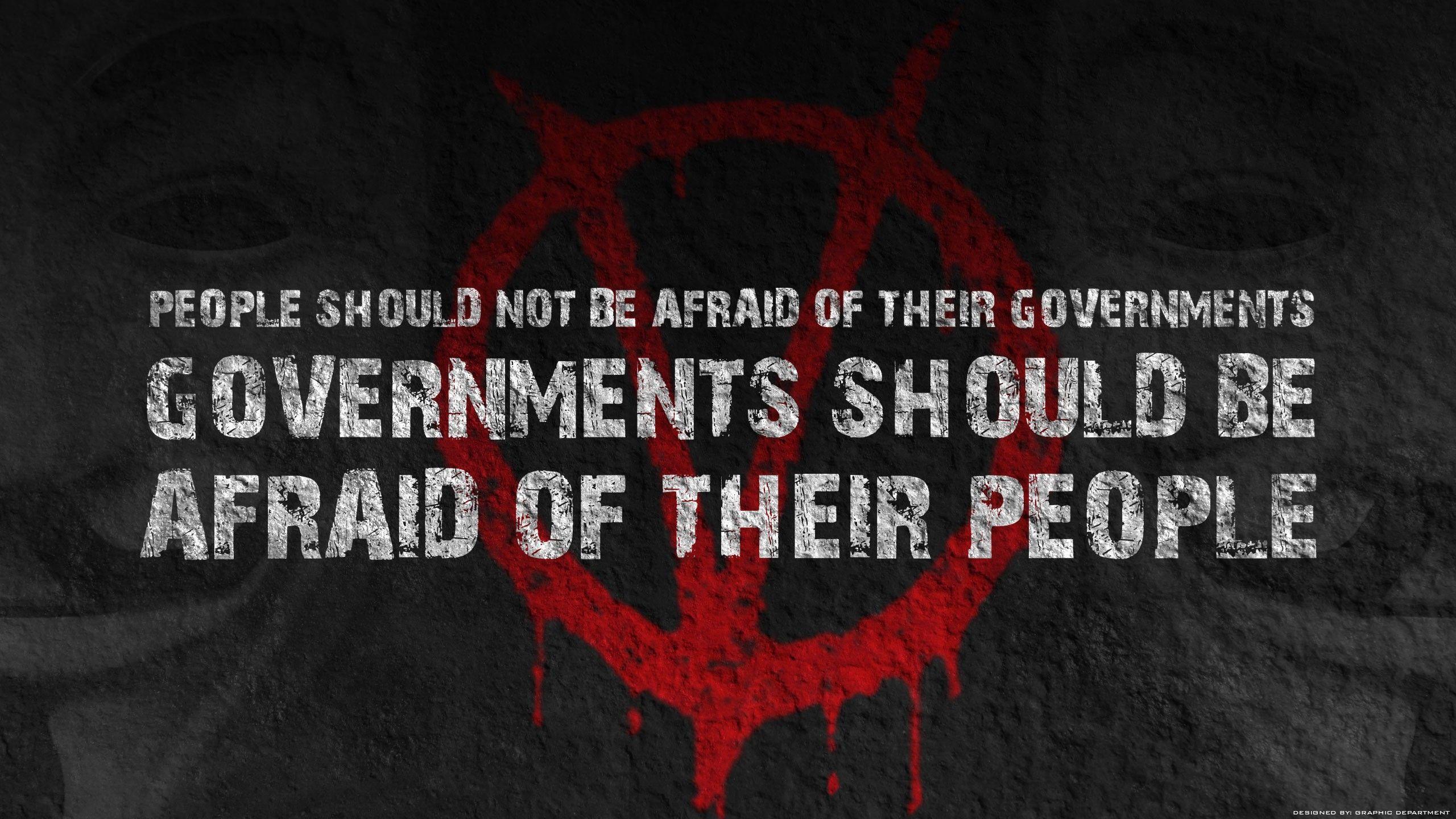 The government should fear the people wallpaper and image