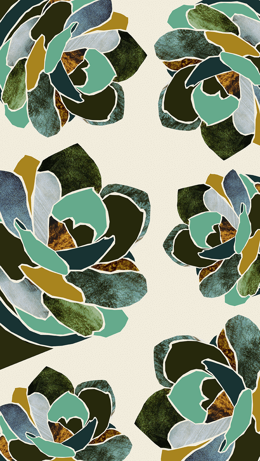 Succulent pattern. Freckle & Fair
