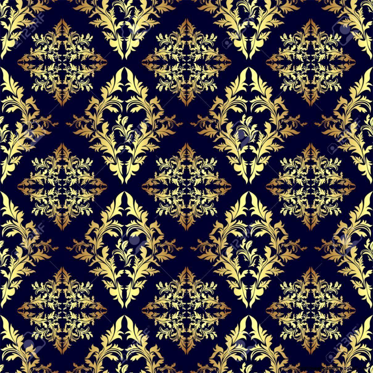 Blue Gold Wallpaper. Free HD Wallpaper