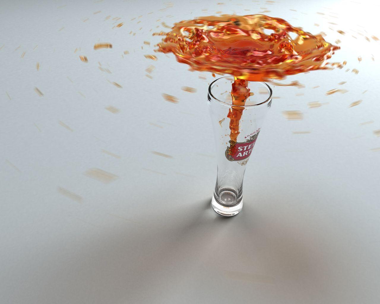 Spinning beer wallpaper. Spinning beer