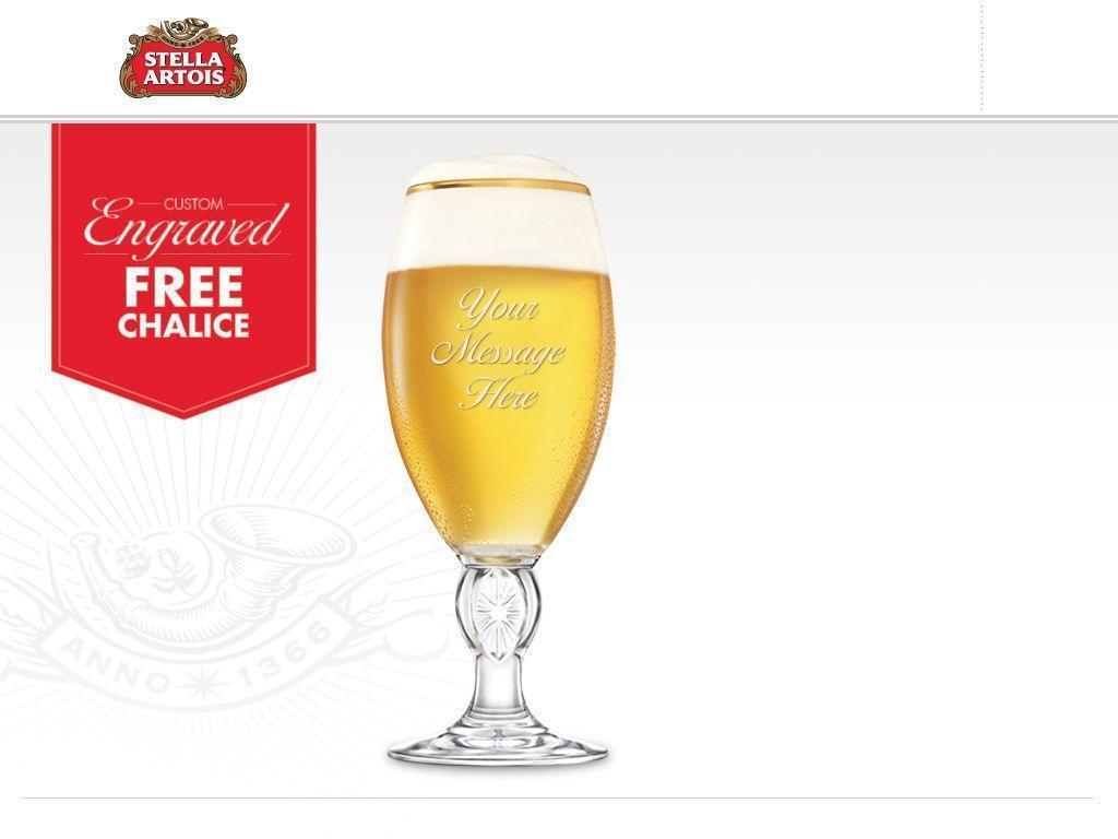 Free Stella Artois Custom Engraved Chalice