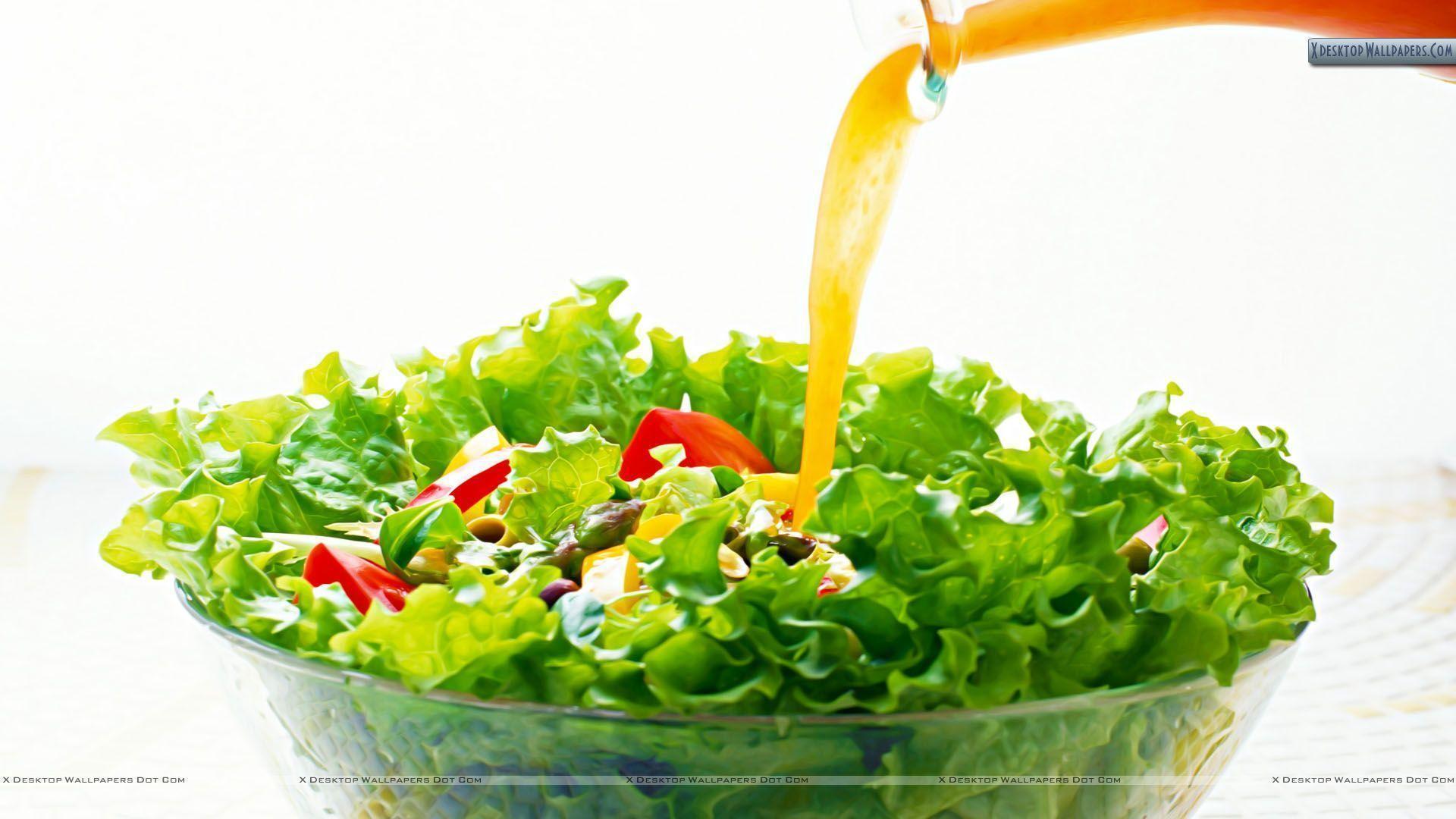 Juicy Salad N Herbs Wallpaper