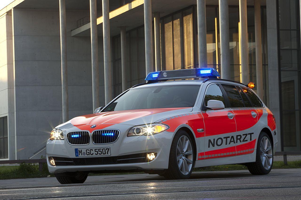 Picture BMW Police 2012 5er E61 paramedic vehicle automobile