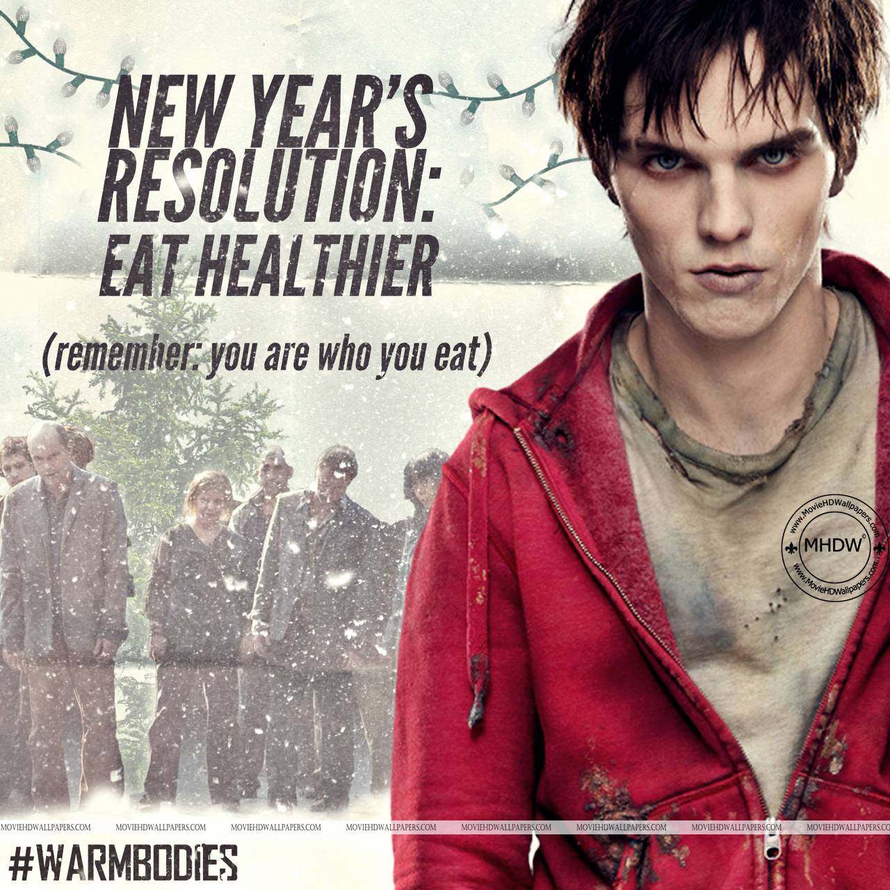 1diets. Image: Nicholas Hoult Warm Bodies Wallpaper