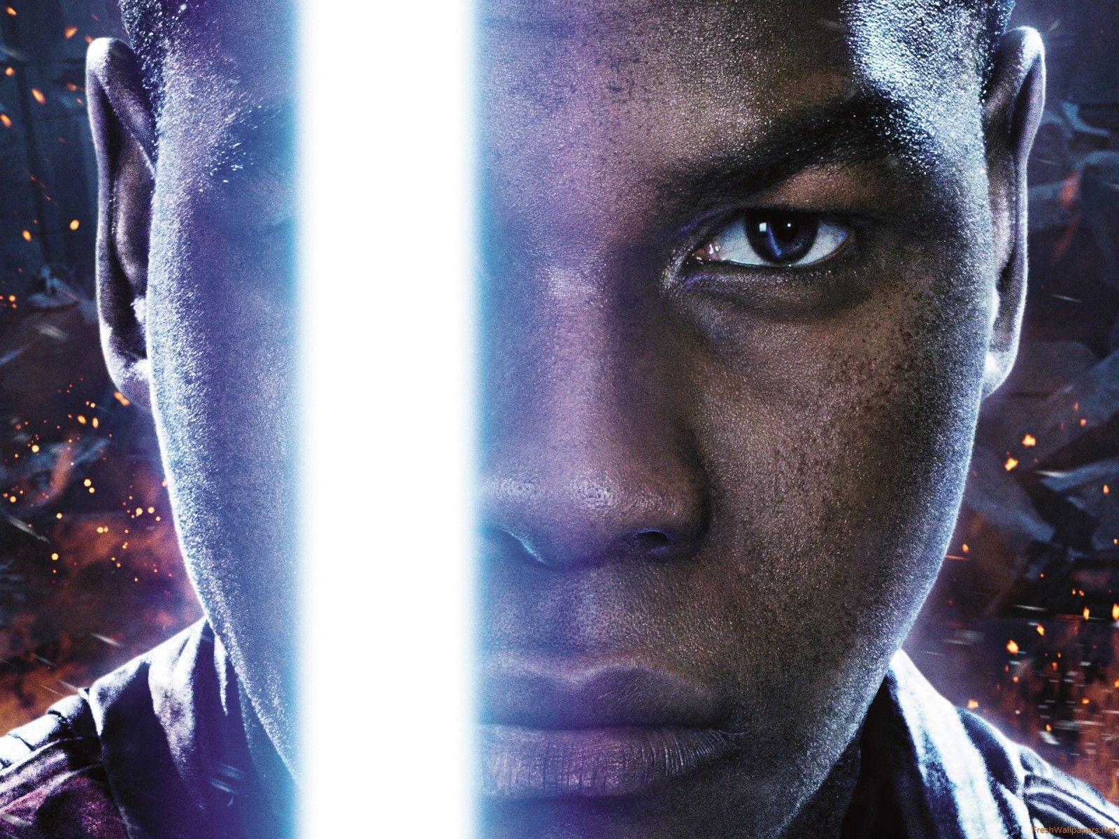 John Boyega As Finn In Star Wars The Force Awakens Poster