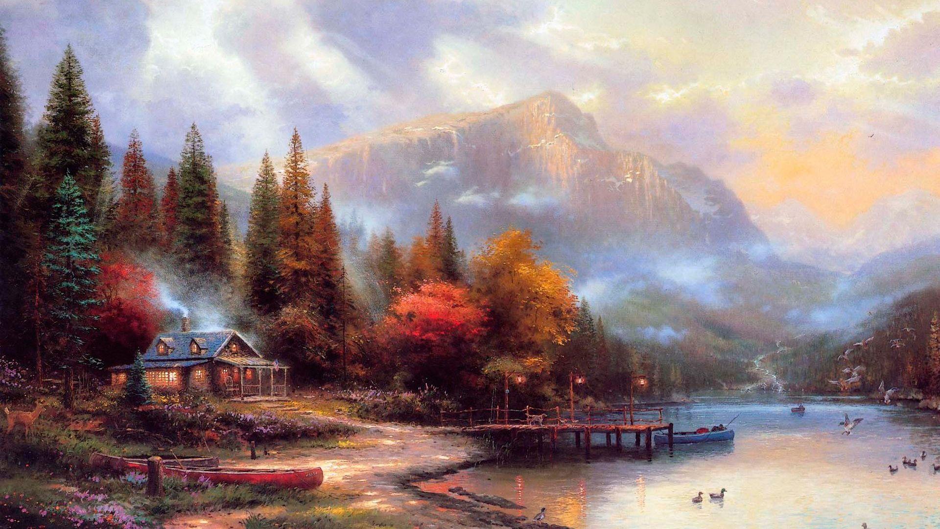 best image about The Painter Of Light Thomas Kinkade on. HD