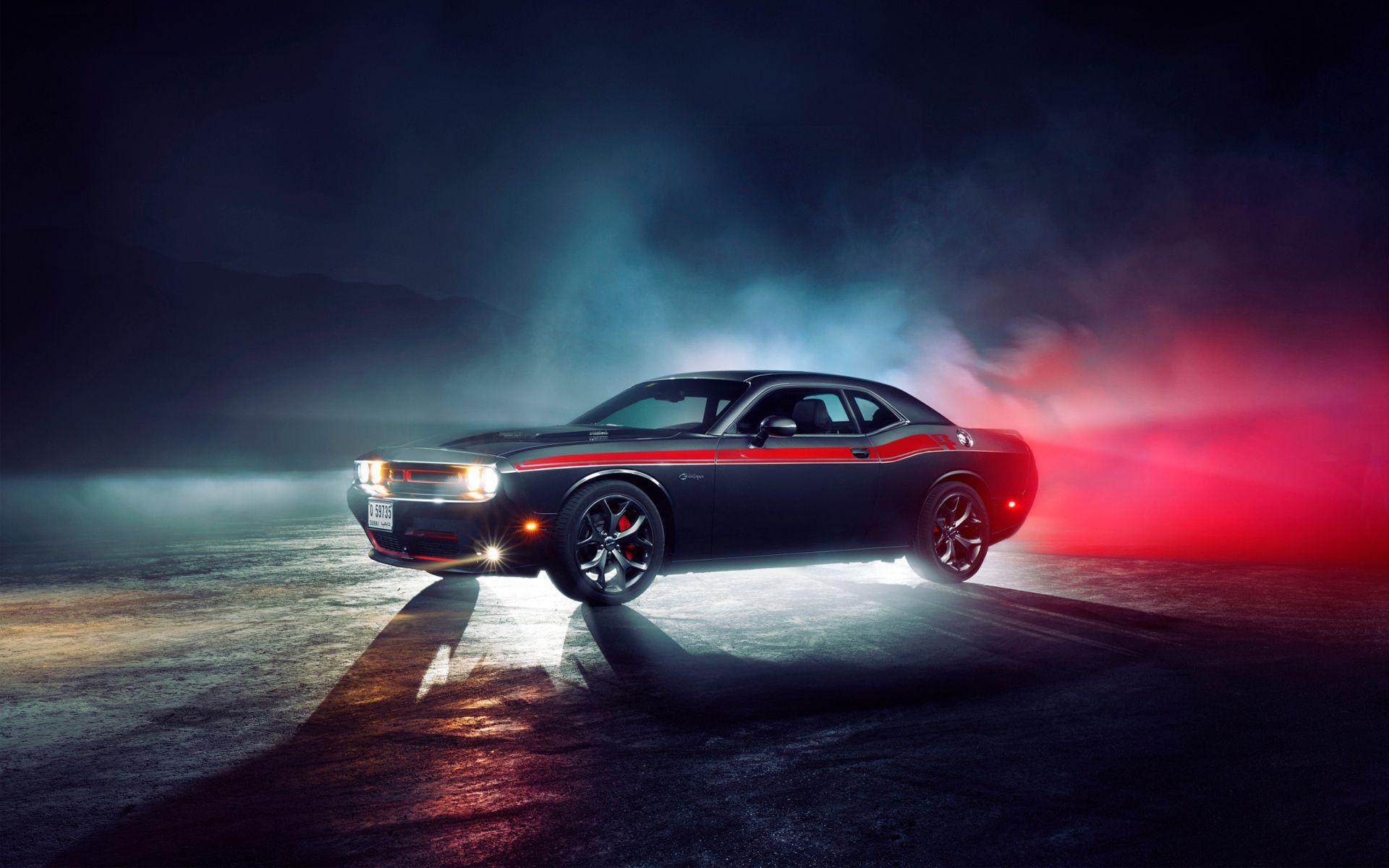 Обои dodge challenger 4k