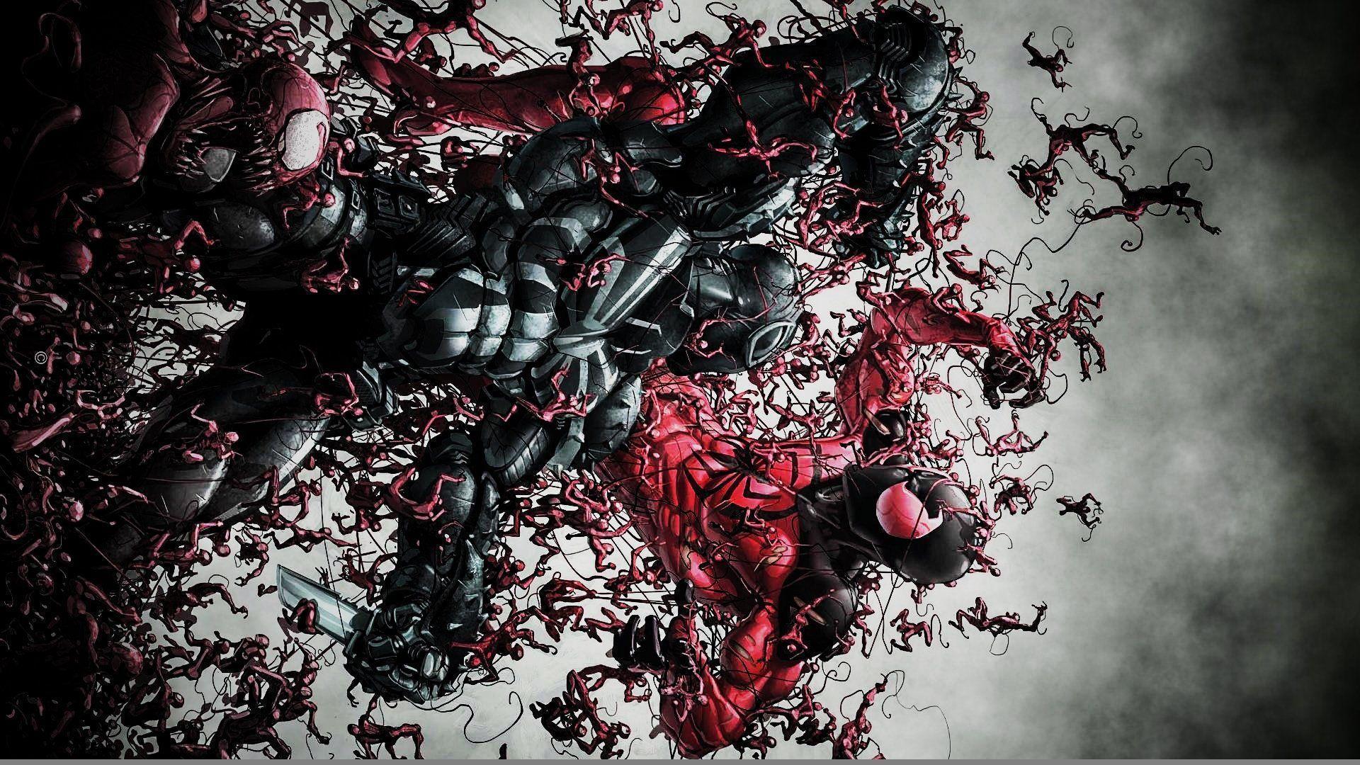 Agent Venom Vs The Scarlet Spider wallpaperx1080