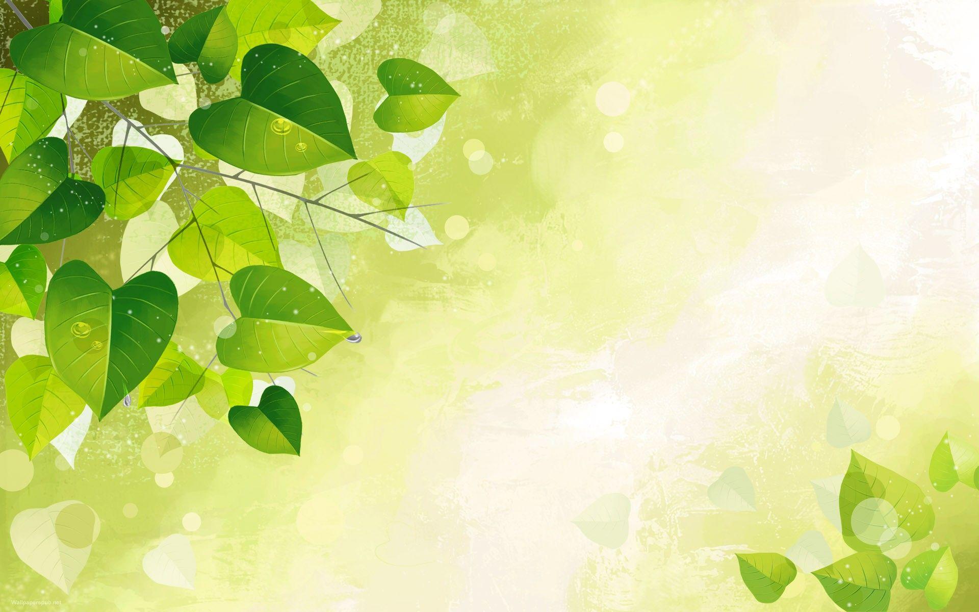 Green Vector Art Leaf Random HD Walpapers Pattern
