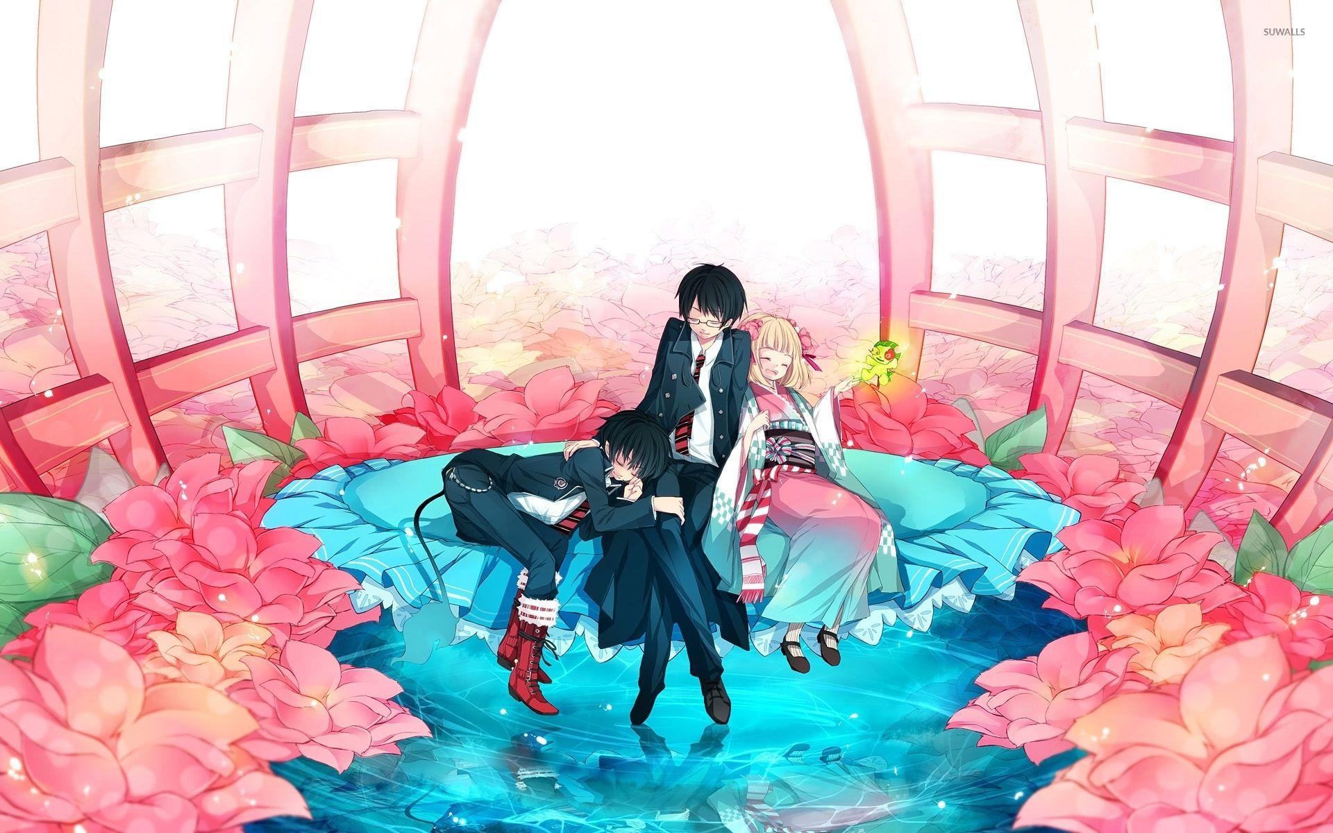 Shiemi, Rin and Yukio from Blue Exorcist wallpapers