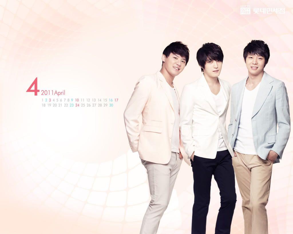 WALLPAPERS JYJ and Lotte Duty Free Calendar