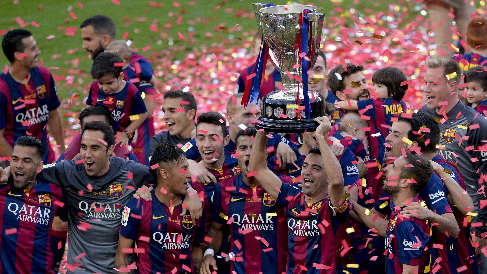 Barcelona Players Celebrating Their Victory Wallpaper: Players