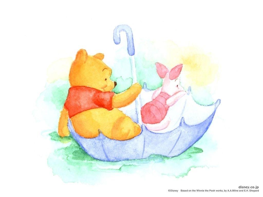 Winnie the Pooh & Piglet Wallpaper for iPad