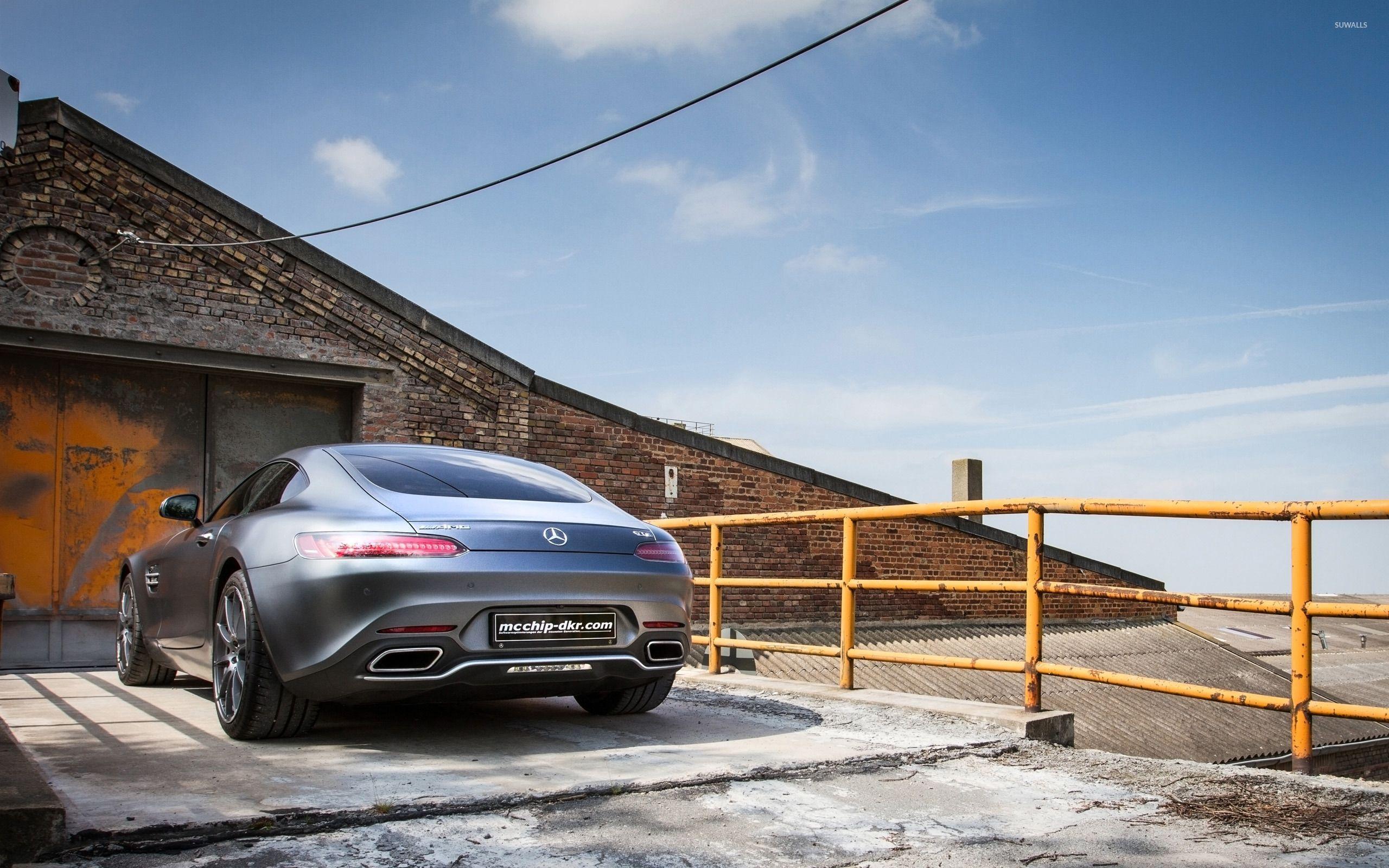 Mcchip DKR Mercedes AMG GT Back View From Distance Wallpaper