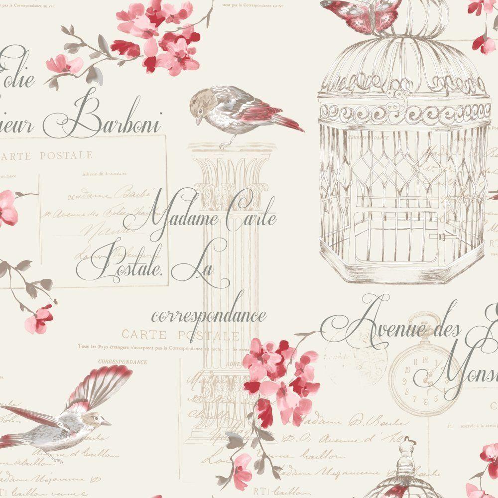 Beautiful shabby chic wallpaper and wall coverings Shabby