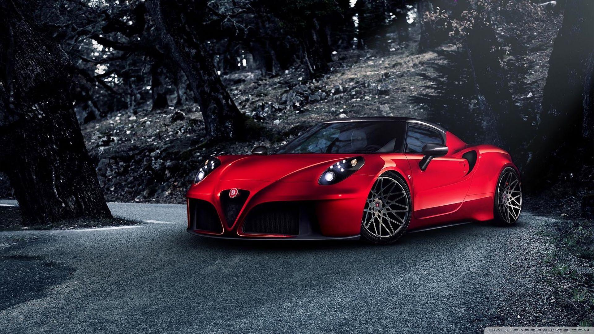 Alfa Romeo 4C HD desktop wallpaper, Widescreen, High