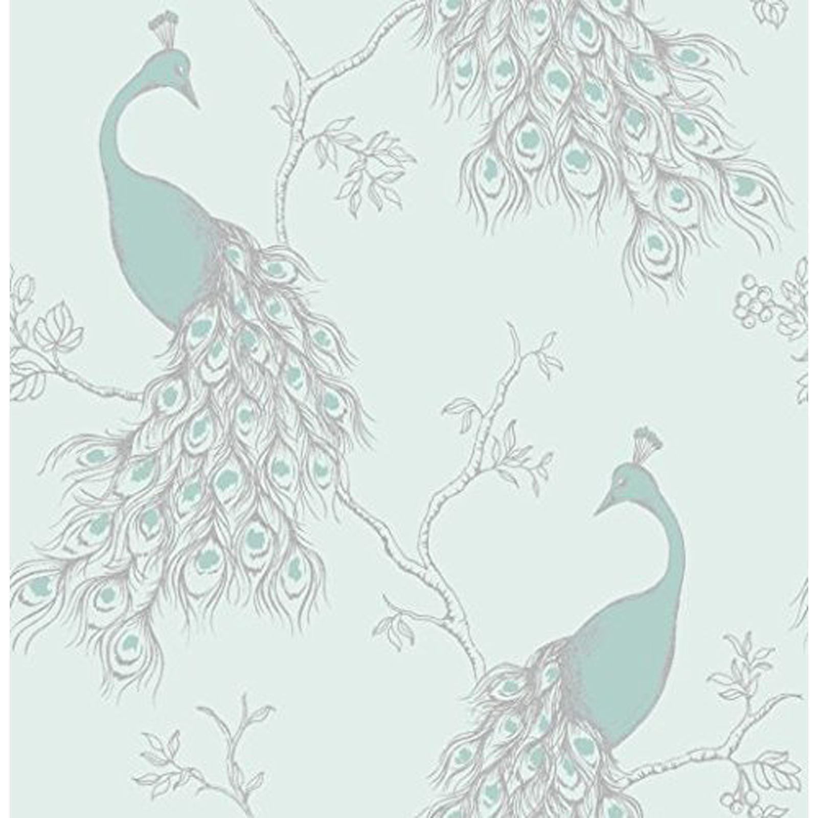 FINE DÉCOR TEAL DUCK EGG WALLPAPER