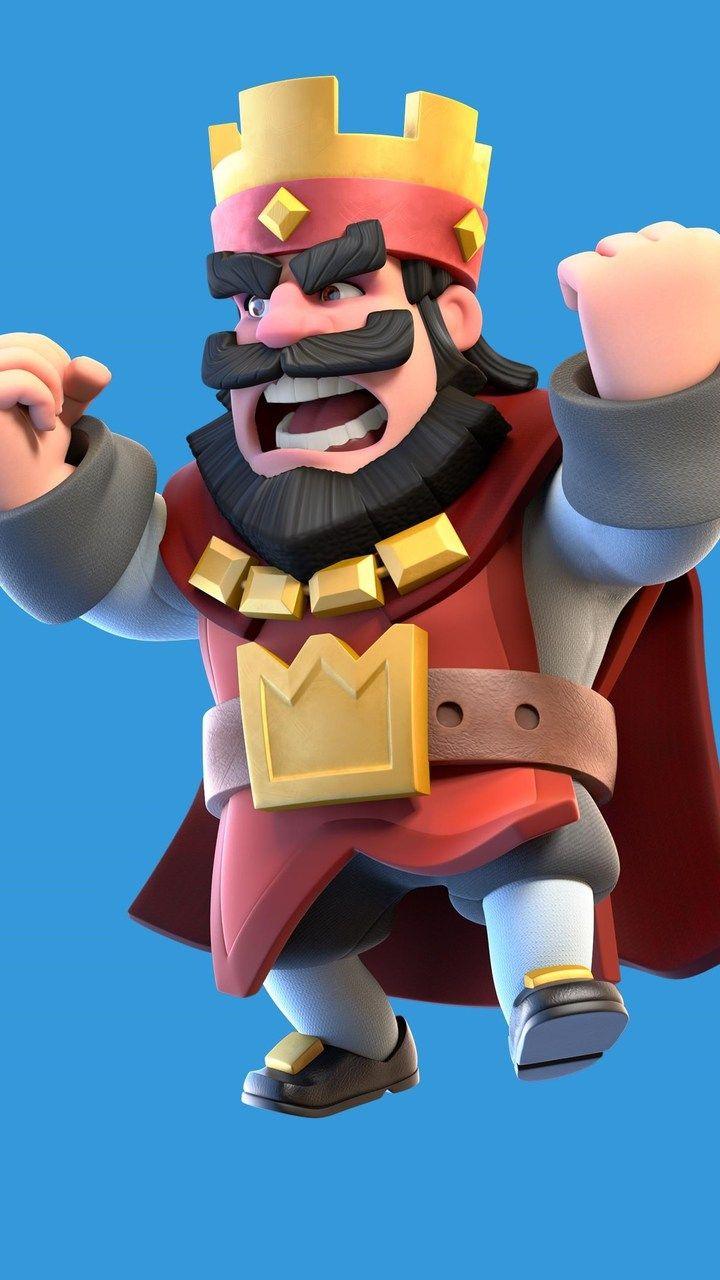 Download Clash Royale Red King HD 4k Wallpaper In 720x1280 Screen
