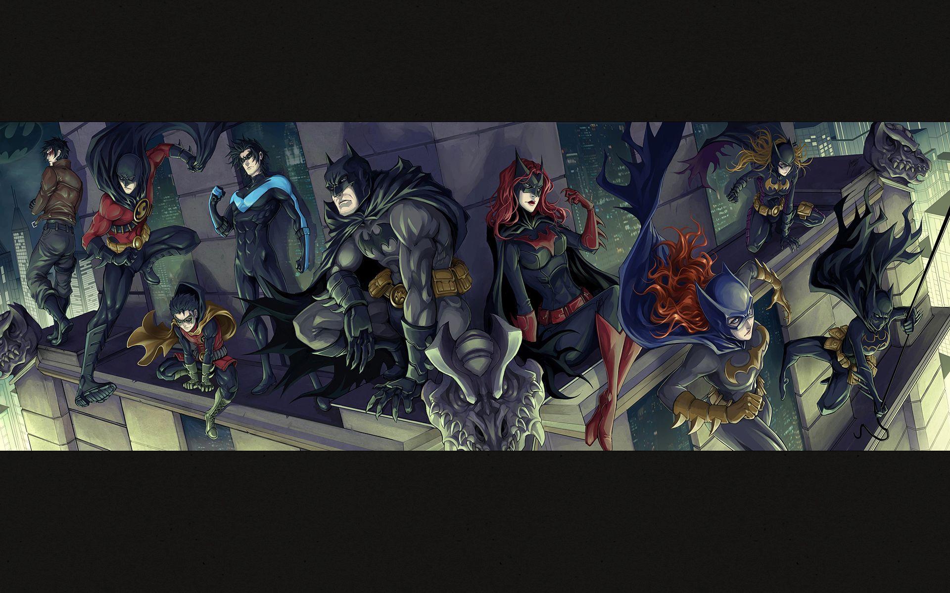 Dc Universe Superheroes   Bat Family Batman Family HD wallpaper  Pxfuel